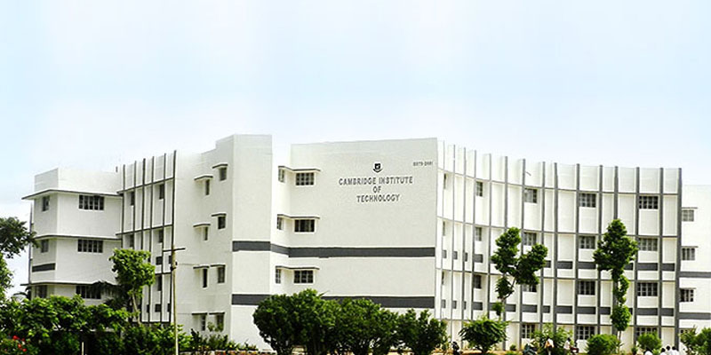  from Cambridge Institute of Technology, Bengaluru